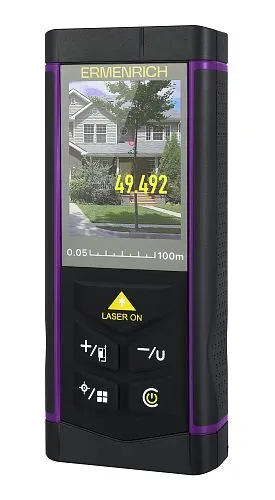снимка Лазерен измерител Ermenrich PRO LR100, с камера, изображение 1