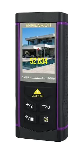 снимка Лазерен измерител Ermenrich PRO LR100, с камера, изображение 1