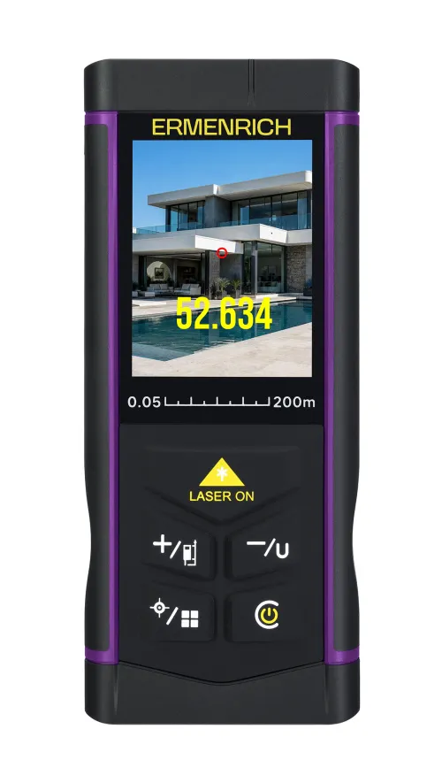 снимка Лазерен измерител Ermenrich PRO LR200, с камера, изображение 4
