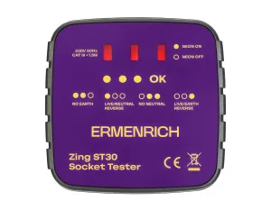 фотография Тестер за захранващи контакти Ermenrich Zing ST30