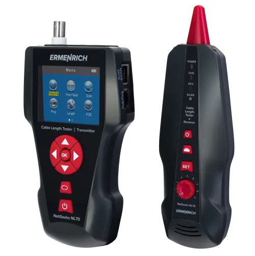 изображение Тестер за дължина на кабели Ermenrich NetGeeks NL70, изображение 4