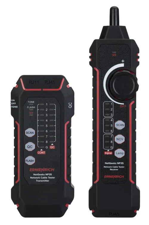 картинка Тестер за мрежови кабели Ermenrich NetGeeks NP35, изображение 3