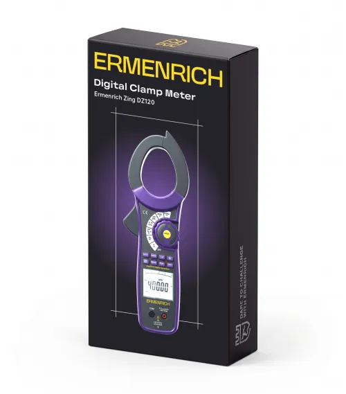 картинка Цифрови амперметър клещи Ermenrich Zing DZ120 , изображение 2