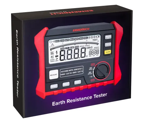 картинка Тестер за съпротивлението на заземяването Ermenrich Ping ET60, изображение 8