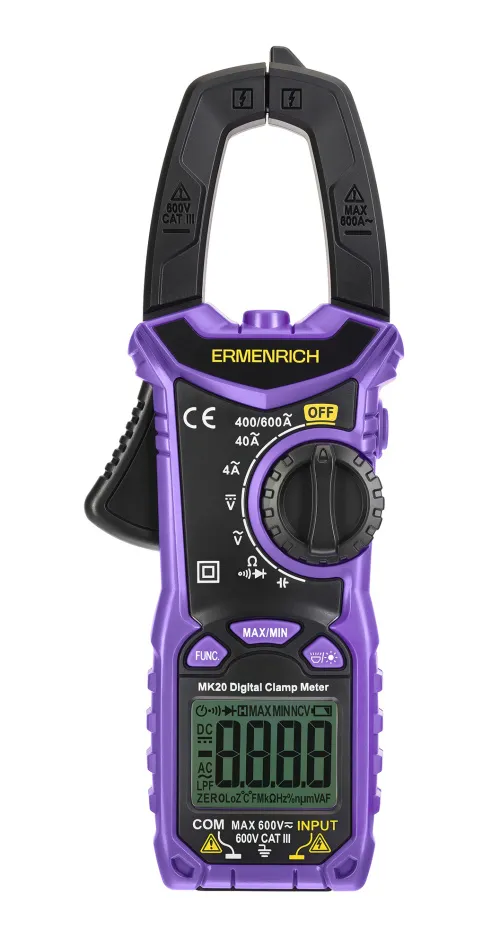 снимка Цифрови амперметър клещи Ermenrich Ping MK20, изображение 3