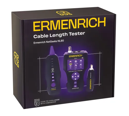 снимка Тестер за дължина на кабели Ermenrich NetGeeks NL80, изображение 10
