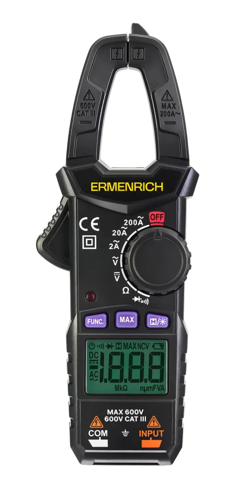 картинка Цифрови амперметър клещи Ermenrich Ping MK10, изображение 2