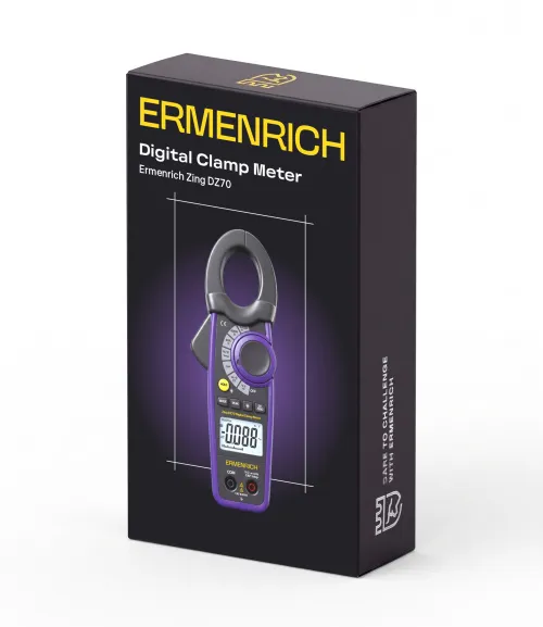 фотография Цифрови амперметър клещи Ermenrich Zing DZ70 , изображение 2