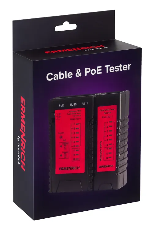 изображение Кабелен и PoE тестер Ermenrich NetGeeks NP10, изображение 7