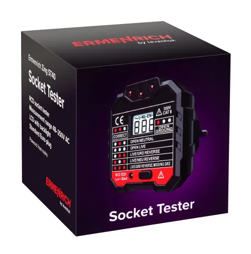 изображение Тестер за захранващи контакти Ermenrich Zing ST40, изображение 5