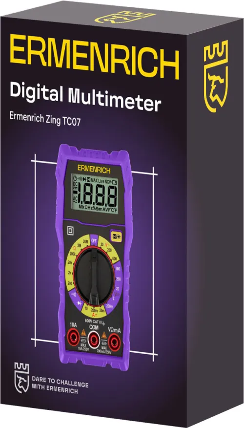 картинка Цифров мултиметър Ermenrich Zing TC07, изображение 2