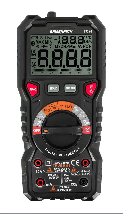 снимка Цифров мултиметър Ermenrich Zing TC24, изображение 2